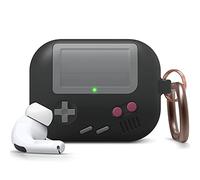 elago Funda AW5 Diseño Clásico Game Player Compatible con AirPods Pro Funda [Pendiente Patente US] (Negro)