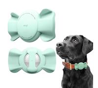 elago Funda Cinta para Collar de Mascota Compatible con Apple AirTag (2.ª/1.ª generación) - Soporte de Silicona para Collares de Perros y Gatos, Dispositivo No Incluido (Menta)