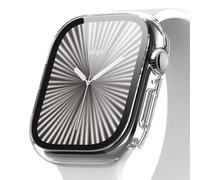 elago Funda Clear Shield Compatible con Apple Watch Series 11/10/9/8/7 [42mm], Protección Completa (PC Duro + Cristal Templado), Acceso Completo a Pantalla, Carga Directa (Transparente)