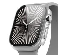 elago Funda Clear Shield Compatible con Apple Watch Series 11/10/9/8/7 [46mm], Protección Completa (PC Duro + Cristal Templado), Acceso Completo a Pantalla, Carga Directa (Transparente Mate)