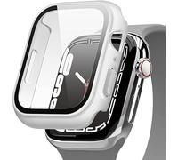 elago Funda Clear Shield Compatible con Apple Watch Series 9/8/7, Compatible con 41mm, Protección Completa (PC Duro + Cristal Templado), Acceso Completo a Pantalla (Transparente Mate)