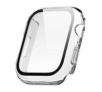 elago Funda Clear Shield Compatible con Apple Watch Series 9/8/7, Compatible con 45mm, Protección Completa (PC Duro + Cristal Templado), Acceso Completo a Pantalla (Transparente)