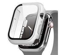 elago Funda Clear Shield Compatible con Apple Watch Series 9/8/7, Compatible con 45mm, Protección Completa (PC Duro + Cristal Templado), Acceso Completo a Pantalla (Transparente Mate)