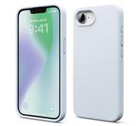 elago Funda Compatible con iPhone 17e/iPhone 16e - Funda de Silicona Líquida Premium, Funda Protectora de Cuerpo Completo, A Prueba de Golpes, Forro de Microfibra Suave Antirrayas (Azul Claro)