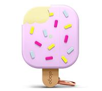 elago Funda de Helado con Mosquetón Compatible con AirPods 3, Soporta Carga Inalámbrica, Funda de Diseño Adorable, Resistente a los Golpes (Arándano)