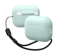 elago Funda de Silicona Compatible con AirPods Pro de 2ª Generación de Apple, Correa Redonda Incluida, Funda Protectora, LED Frontal Visible, Soporta Carga Inalámbrica (Menta)