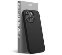 elago Funda de Silicona Líquida Compatible con iPhone 13 Pro (6,1 Pulgadas), Funda de Protección Completa, Cubierta a Prueba de Golpes de 3 Estructuras, Microfibra Suave Que Evita Arañazos (Negro)