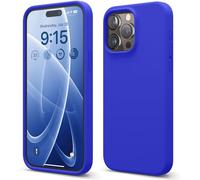elago Funda Silicona Líquida Compatible con iPhone 15 Pro MAX, Silicona Premium, Funda Protectora Cuerpo Completo [Estructura A Prueba Golpes 4 Capas], Forro Microfibra Antiarañazos (Azul Cobalto)