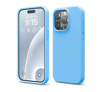 elago Funda de Silicona Líquida para iPhone 15 Pro | Silicona Premium, Protección Completa de 4 Capas, Antigolpes, Forro Suave de Microfibra Antiarañazos (Océano Azul)