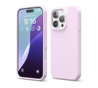 elago Funda de Silicona Líquida Premium para iPhone 16 Pro | Carcasa Protectora Integral, Antigolpes, Forro de Microfibra Suave Antirrayas (Lila Claro)