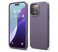 elago Funda de Silicona Líquida Premium para iPhone 16 Pro MAX | Carcasa Protectora Integral, Antigolpes, Forro de Microfibra Suave Antirrayas (Lavanda Profunda)