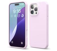 elago Funda de Silicona Líquida Premium para iPhone 16 Pro MAX | Carcasa Protectora Integral, Antigolpes, Forro de Microfibra Suave Antirrayas (Lila Claro)