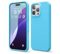 elago Funda de Silicona Líquida Premium para iPhone 16 Pro MAX | Carcasa Protectora Integral, Antigolpes, Forro de Microfibra Suave Antirrayas (Océano Azul)