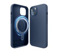 elago - Funda de Silicona magnética Compatible con iPhone 13 (6.1") Carcasa Compatible con MagSafe, imanes Integrados, Silicona líquida Premium, Cubierta Protectora (Azul)