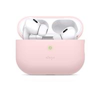 elago Funda de Silicona para Apple AirPods Pro 2.ª Generación/USB-C | Carcasa Protectora, LED Frontal Visible, Carga Inalámbrica (Rosa)