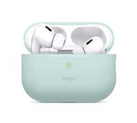 elago Funda de Silicona para Apple AirPods Pro 2.ª Generación/USB-C | Carcasa Protectora, LED Frontal Visible, Carga Inalámbrica (Menta)