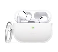 elago Funda de Silicona para Apple AirPods Pro de 2.ª Generación/USB-C | Carcasa Protectora con Llavero, LED Frontal Visible, Carga Inalámbrica (Luminoso Azul)