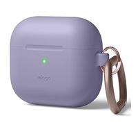 elago Funda de Silicona Premium Compatible con AirPods 3 | Carga Inalámbrica, Antigolpes (Gris Lavanda)