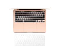 elago Funda de Teclado de TPU Ultrafina Premium Compatible con MacBook Air M1 de 13" [A2179 A2337] con Touch ID, Modelo lanzado en 2020, Piel Protectora de 0,1 mm de Grosor (diseño UK/EU)