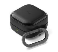 elago Funda EDC para Samsung Galaxy Buds 4/Galaxy Buds 4 Pro, Mosquetón Incluido, Carcasa de TPU Premium, Compatible con Carga Inalámbrica, Protección Completa Antigolpes (Negro)