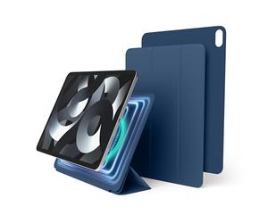 elago Funda Folio Magnética con Placa Trasera para Metal | Compatible con iPad Air 11 M4/M3/M2, iPad Air 5.ª/4.ª Gen, iPad Pro 1.ª Gen y Apple Pencil [10,9 Pulgadas] (Azul)