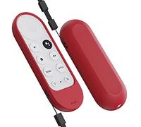 elago Funda GR de Silicona para Mando de Voz de Chromecast con Google TV | Silicona Premium, Correa Incluida (Rojo)