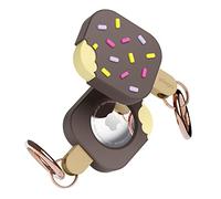 elago Funda Helado Compatible con Apple AirTag (2.ª/1.ª generación) - Llavero con Mosquetón, Protección Anticaídas para Llaves y Mascotas, Dispositivo de Rastreo No Incluido (Chocolate)