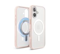 elago Funda Híbrida Magnética Compatible con Funda para iPhone 16 6.1” - Compatible con MagSafe, Híbrida PC + TPU, Parachoques a Prueba de Golpes, Protección de la Cámara (Matte Rosa Claro)