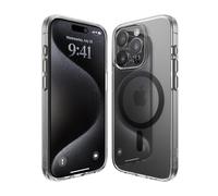 elago Funda Híbrida Magnética Compatible con iPhone 15 Pro Case, MagSafe Cargador, Tecnología de PC + TPU, Antigolpes de Grado Militar de EEUU, Reducción-Amarilleo (Negro)