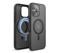 elago Funda Híbrida Magnética para iPhone 16 Pro [6,9"] | Compatible con MagSafe, PC + TPU, Parachoques Antigolpes, Protección de Cámara (Negro Mate)