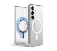 elago Funda para Samsung Galaxy S25 6,2"- Funda Transparente Híbrida Magnética, Recortes Precisos para Cámara, Magnetismo Fuerte, Cubierta Protectora, Tecnología Híbrida PC/TPU