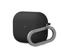 elago Funda Liquid Hybrid Compatible con AirPods Pro 3, con Mosquetón, Antigolpes, Frontal con LED Visible, Antipolvo, Protección de Triple Capa, Carga Inalámbrica (Negro)