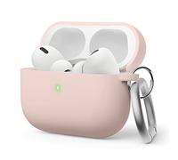 elago Funda Líquida Híbrida Compatible con Apple AirPods Pro 2ª Generación - Triples Estructuras Estuche, Cubierta con Llavero, Resistente al Polvo, Uso Rudo (Rosa)