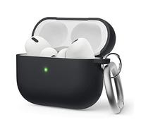 elago Funda Líquida Híbrida Compatible con Apple AirPods Pro 2ª Generación - Triples Estructuras Estuche, Cubierta con Llavero, Resistente al Polvo, Uso Rudo (Negro)