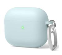 elago Híbrida Líquida Funda con Mosquetón Compatible con AirPods 3, Protección de Estructura de Triple Capa (Menta)