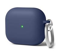 elago Híbrida Líquida Funda con Mosquetón Compatible con AirPods 3, Protección de Estructura de Triple Capa (Azul Índigo)