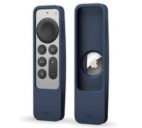 elago Funda Localizador R5 Compatible con Apple TV 4K Siri Remote 3.ª generación (2022) y 2.ª generación (2021), Compatible con Apple AirTag: Cordón Incluido, Protección contra Caídas (Azul Índigo)