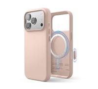 elago Funda Magnética de Piel Vegana para iPhone 17 Pro (6,3") - Compatible con MagSafe, Prémium, Duradera, Antigolpes, Resistente al Agua (Rosa Encantadora)