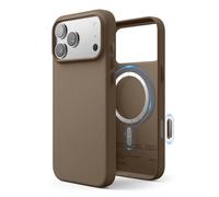 elago Funda Magnética de Piel Vegana para iPhone 17 Pro MAX (6,9") - Compatible con MagSafe, Prémium, Duradera, Antigolpes, Resistente al Agua (Topo)