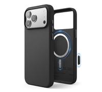 elago Funda Magnética de Piel Vegana para iPhone 17 Pro MAX (6,9") - Compatible con MagSafe, Prémium, Duradera, Antigolpes, Resistente al Agua (Negro)