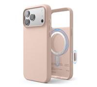 elago Funda Magnética de Piel Vegana para iPhone 17 Pro MAX (6,9") - Compatible con MagSafe, Prémium, Duradera, Antigolpes, Resistente al Agua (Rosa Encantadora)