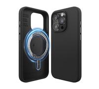 elago Funda Magnética de Silicona Compatible con iPhone 15 Pro, Compatible con Todos Los Accesorios MagSafe, Imanes Integrados, Funda Protectora de Cuerpo Completo [Estructura de 5 Capas] (Negro)