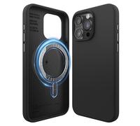 elago Funda Magnética de Silicona Compatible con iPhone 15 Pro MAX, Compatible con Todos Los Accesorios MagSafe, Imanes Integrados, Funda Protectora de Cuerpo Completo [Estructura 5 Capas] (Negro)
