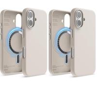 elago Funda Magnética de Silicona Líquida para iPhone 16 [6,1"] (Paquete de 2)