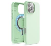 elago Funda Magnética de Silicona Líquida para iPhone 16 Pro MAX (6,9") - Compatible con MagSafe, Antigolpes, Delgada, Acabado Suave al Tacto (Menta Suave)