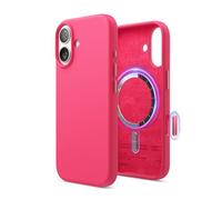 elago Funda Magnética de Silicona Líquida para iPhone 17 (6,3") - Compatible con MagSafe, Antigolpes, Delgada, Acabado Suave al Tacto (Rojo Hielo)