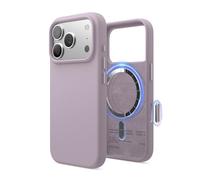 elago Funda Magnética de Silicona Líquida para iPhone 17 Pro (6,3") - Compatible con MagSafe, Antigolpes, Delgada, Acabado Suave al Tacto (Morado Suave)