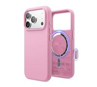 elago Funda Magnética de Silicona Líquida para iPhone 17 Pro (6,3") - Compatible con MagSafe, Antigolpes, Delgada, Acabado Suave al Tacto (Rosa Fucsia)