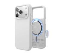 elago Funda Magnética de Silicona Líquida para iPhone 17 Pro (6,3") - Compatible con MagSafe, Antigolpes, Delgada, Acabado Suave al Tacto (Blanco)