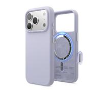 elago Funda Magnética de Silicona Líquida para iPhone 17 Pro (6,3") - Compatible con MagSafe, Antigolpes, Delgada, Acabado Suave al Tacto (Morado)